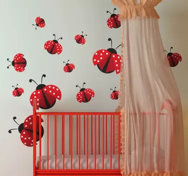 Marienkäferchen Aufkleber - TenStickers