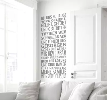 Meine Familie Wandtattoo - TenStickers