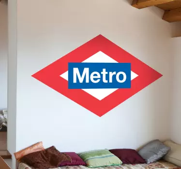 Metro Schild Aufkleber - TenStickers