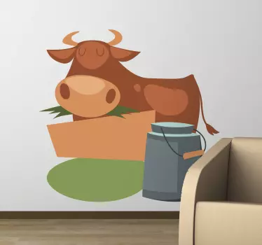 Milchkuh Bauernhof Aufkleber - TenStickers