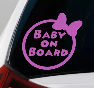 Minnie Baby on board Aufkleber - TenStickers