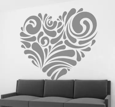 Modernes Herz Sticker - TenStickers