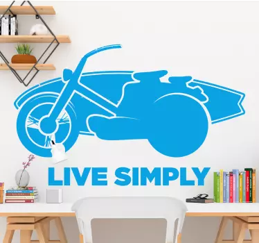 Motocross Aufkleber lebe einfach - TenStickers