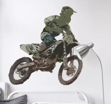 Motocross Racer Wandtattoo - TenStickers