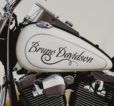 Motorrad Aufkleber Name Kalligraphisch Filigran - TenStickers