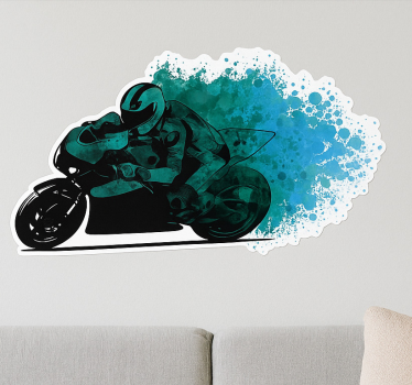 Motorrad folie azure spritzfahrer - TenStickers