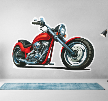 Motorrad folie roter cruiser vibe - TenStickers