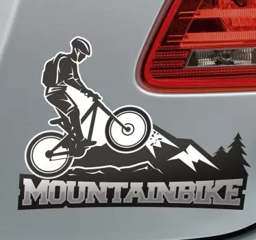 Mountainbike Auto Sticker - TenStickers