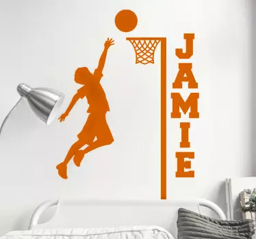 namen basketball wandtattoo - TenStickers