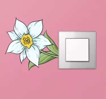 Narzissen blume wanddekoration - TenStickers