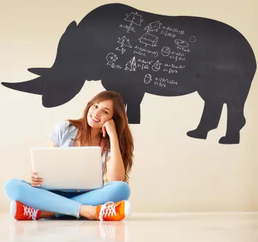 Nashorn Tafelfolie - TenStickers