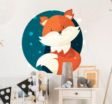 Niedlicher Fuchs Wildes Tier Wandtattoo - TenStickers