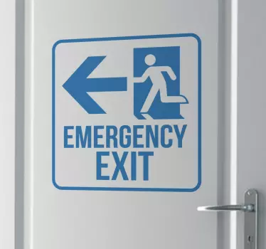 Notausgang Schild Sticker - TenStickers