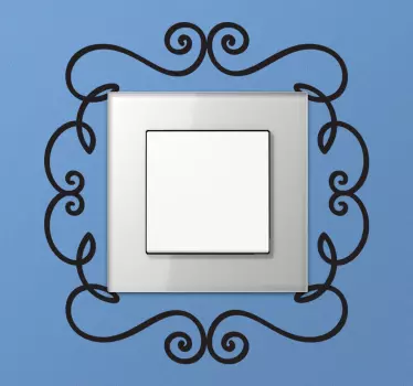 Ornament Lichtschalter Aufkleber - TenStickers