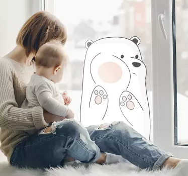 Orso Fenster Aufkleber - TenStickers