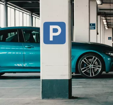 Parkplatz Schild Wandtattoo - TenStickers