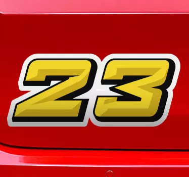 Personalisierte rennwagen auto aufkleber - TenStickers
