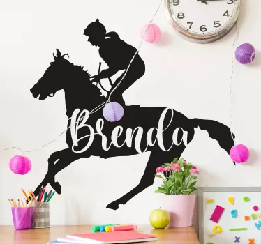Personalisierte Sticker Personalisierter jockey - TenStickers