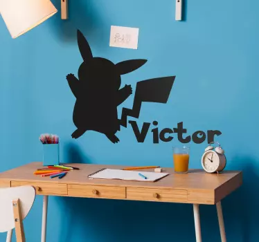 Pokémon mit Namen Wandtattoo Kinderzimmer - TenStickers