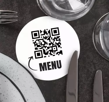 Personalisierter Aufkleber QR-Code - TenStickers