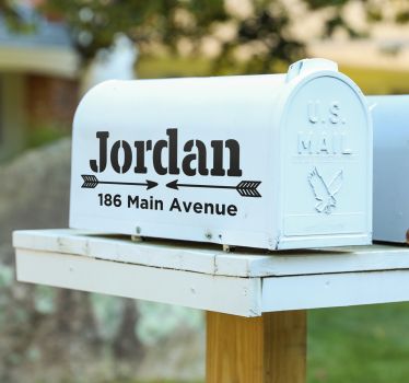 Briefkasten Aufkleber benutzerdefinierter postfachname - TenStickers
