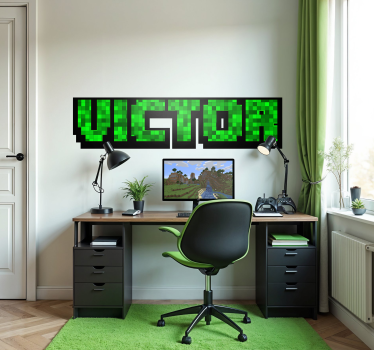 Personalisierter Sticker grüne spielfelder - TenStickers
