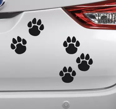 Pfotenabdruck Autoaufkleber - TenStickers