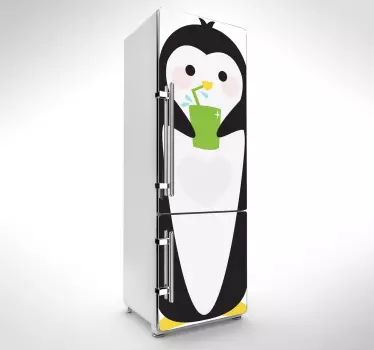 Pinguin Kühlschrank Sticker - TenStickers