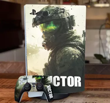 PS4 Aufkleber Videospiel Krieger - TenStickers