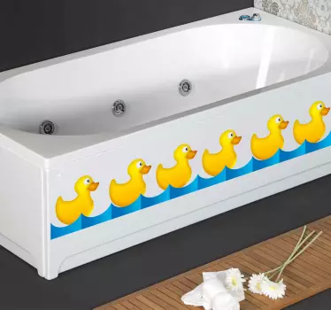 Bordüre Quietscheentchen Wandtattoo Badezimmer - TenStickers