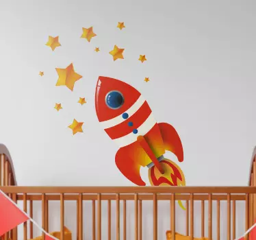 Rakete Aufkleber - TenStickers