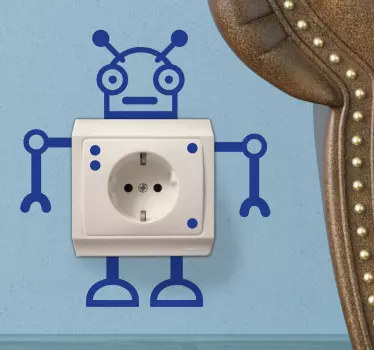 Roboter Lichtschalter Aufkleber - TenStickers