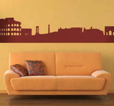 Rom Skyline Aufkleber - TenStickers