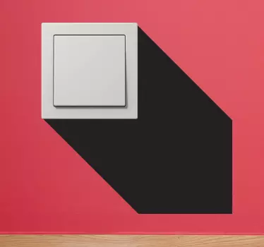 3D Lichtschalteraufkleber Schatten - TenStickers