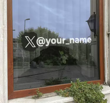 Schaufenster Aufkleber Personalisiert X Name - TenStickers