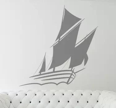 Segelschiff Aufkleber - TenStickers