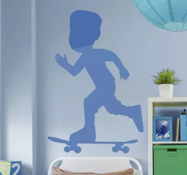 Silhouette Skater Wandtattoo - TenStickers
