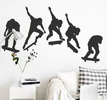 Skate evolution extremsport wandtattoo - TenStickers