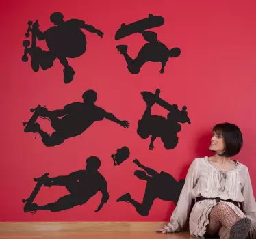Skateboard Tricks Aufkleber - TenStickers