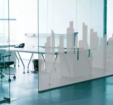 Wandtattoo Skyline für Büros - TenStickers