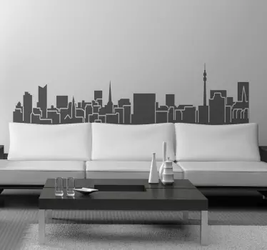 Skyline Dortmund Wandtattoo - TenStickers