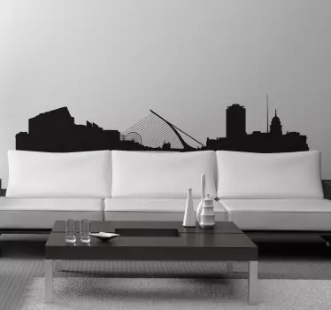 Skyline Dublin Wandtattoo - TenStickers