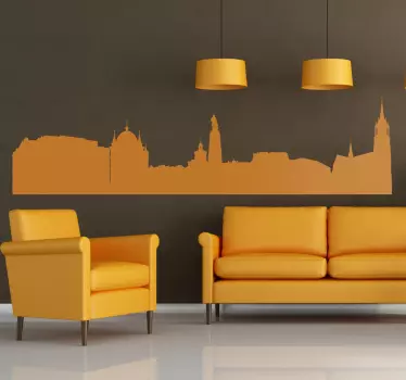 Skyline Lodz Aufkleber - TenStickers