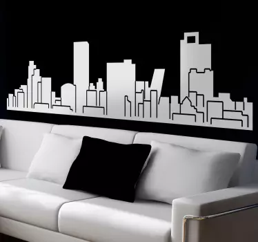 Skyline Madrid Aufkleber - TenStickers