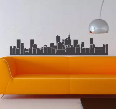 Skyline Warschau Aufkleber - TenStickers