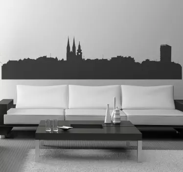 Skyline Zagreb Wandtattoo - TenStickers