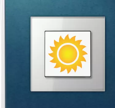Sonne Lichtschalter Aufkleber - TenStickers
