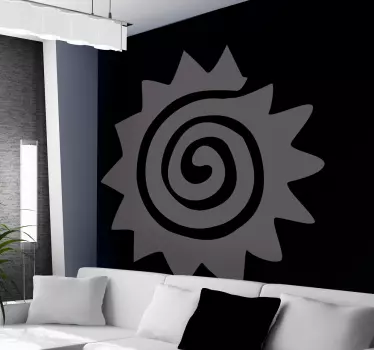 Spirale Sonne Aufkleber - TenStickers