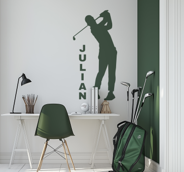 Wandtattoo Fitness golfspieler-silhouette - TenStickers