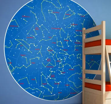 Sternenbilder südliche Halbkugel Aufkleber - TenStickers